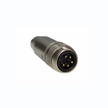 5-pin M23 Male Assembled Plug, Soldering Type, A-coding